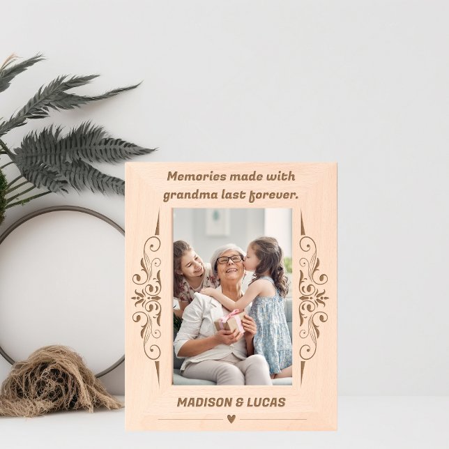 Memories made with grandma last forever. etched frames (Creator Uploaded)