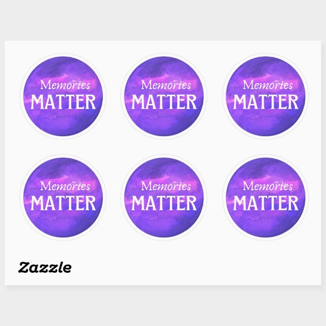 Memories Matter ALZ Awareness Sticker (Sheet)