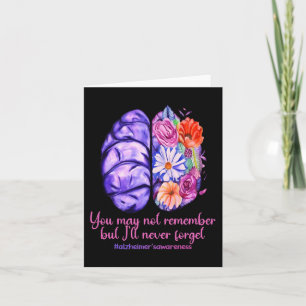 Memories Matter Alzheimer Purple  Alzheimer's Awar Card