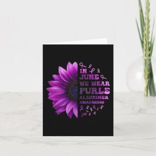 Memories Matter Alzheimer Purple  Alzheimer's Awar Card