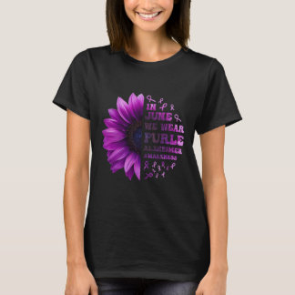 Memories Matter Alzheimer Purple  Alzheimer's Awar T-Shirt