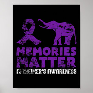 Memories Matter Alzheimer  - Purple Elephant 1 Poster