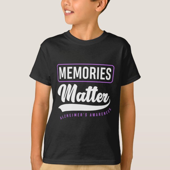 Memories Matter Alzheimer Supporter Alzheimer's Aw T-Shirt (Front)