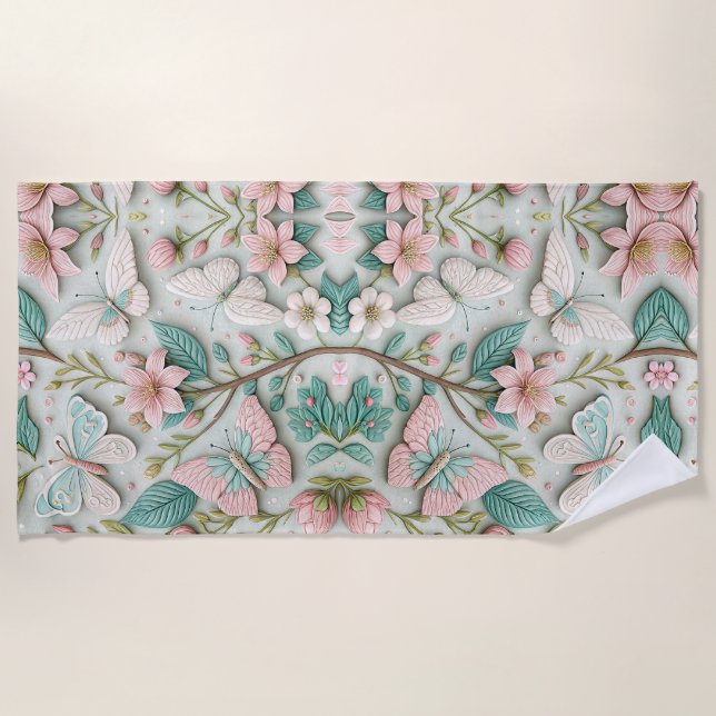 Memories Of Being By The Sea Beach Towel (Front)