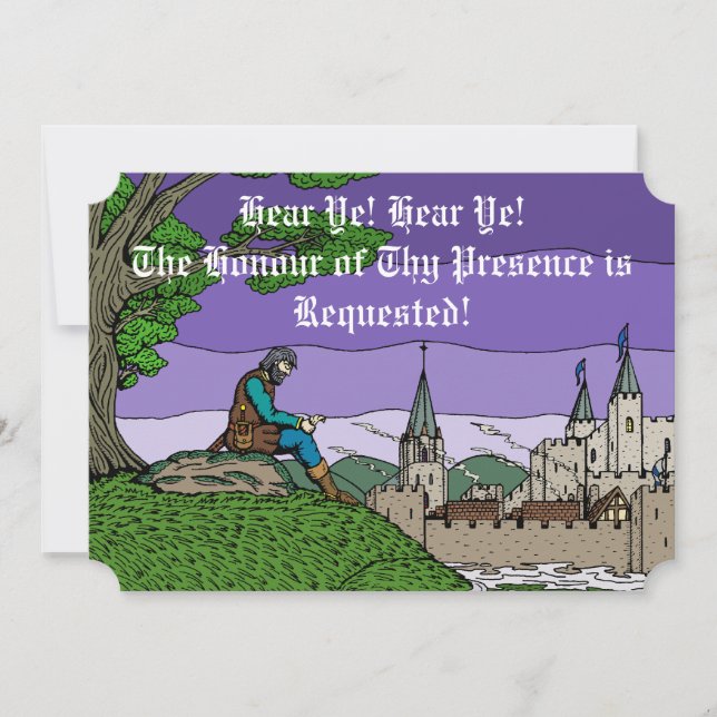 Memories of Camelot Invitation (Front)