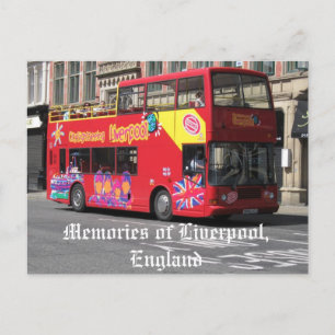 Memories of Liverpool,England postcard
