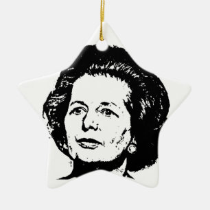 Memories of Margaret Thatcher Ceramic Tree Decoration