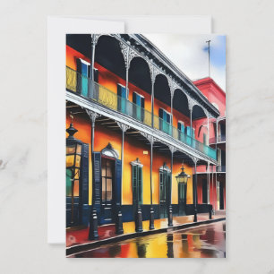 Memories of New Orleans - Bourbon Street A Holiday Card