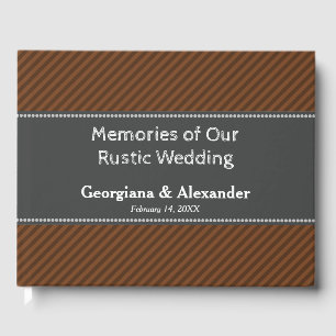 Memories of our Rustic Wedding Guest Book