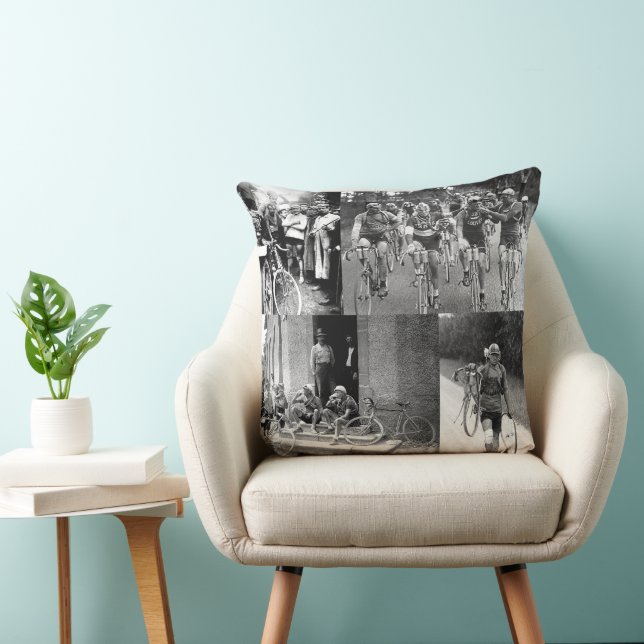 Memories of The Tour de France Collage Cycling Cushion (Chair)