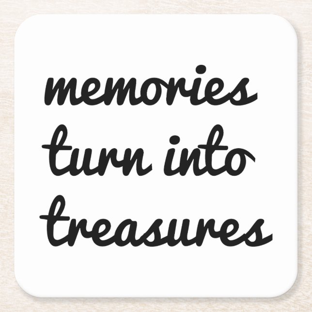 Memories Paper Coaster (Front)