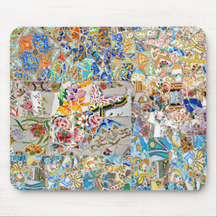 Memories. Park Güell. Great Mosaic. Part 1. Mouse Mat