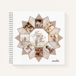Memories Photo Collage Earth Tones ID1016 Notebook