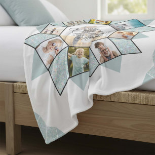 Memories Photo Collage Sea Glass ID1016 Fleece Blanket