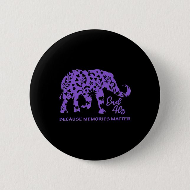 Memories Problem Heimer Brain Awareness  6 Cm Round Badge (Front)