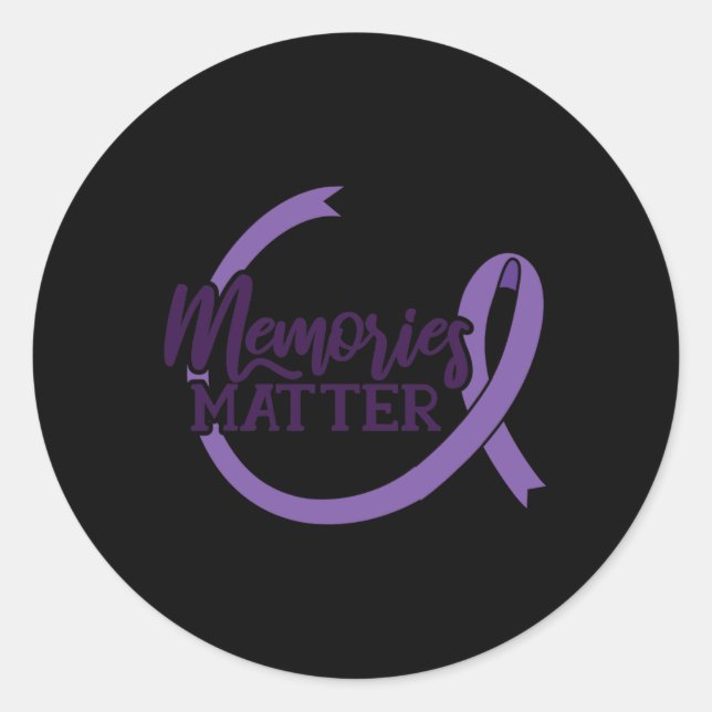 Memories Problem - Heimerheimer’s Awareness - Nati Classic Round Sticker (Front)