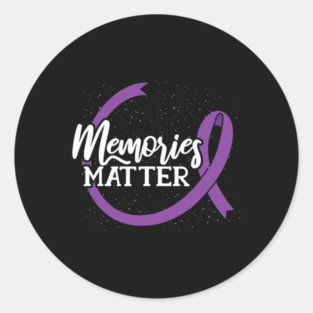 Memories Problem - Heimerheimer’s Awareness - Nati Classic Round Sticker (Front)