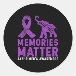 Memories Problem Heimerheimer Shirt - Purple Eleph Classic Round Sticker
