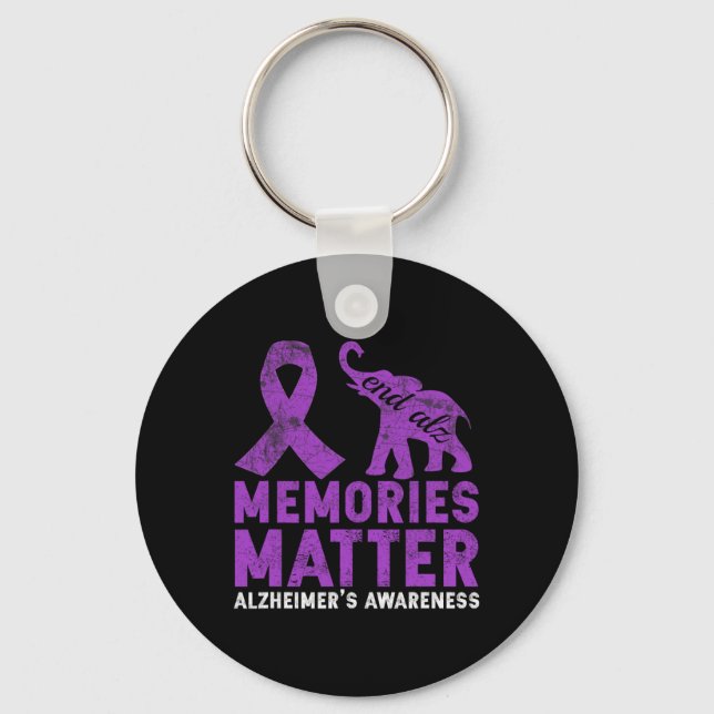 Memories Problem Heimerheimer Shirt - Purple Eleph Key Ring (Front)