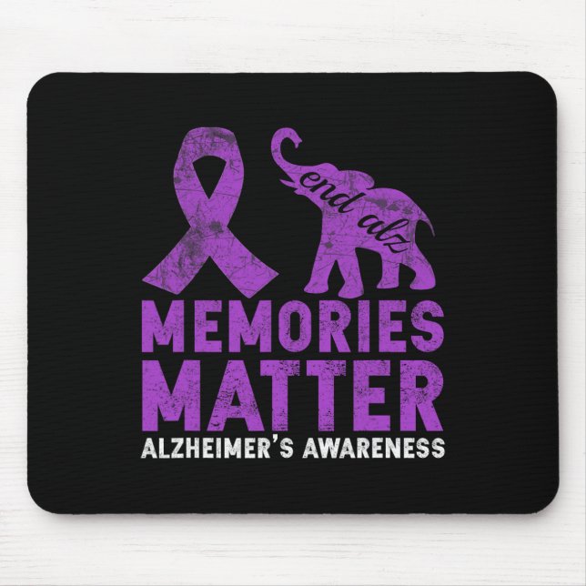 Memories Problem Heimerheimer Shirt - Purple Eleph Mouse Mat (Front)
