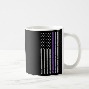 Memories Problem Heimerheimer Usa Flag Purple Stri Coffee Mug