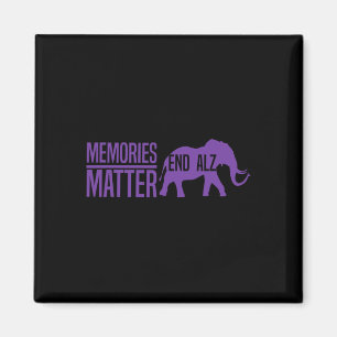 Memories Problem Purple Elephant And Text Heimerhe Magnet