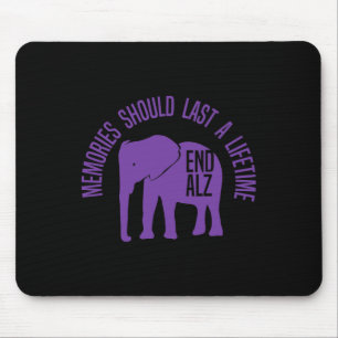 Memories Problem Purple Elephant And Text Heimerhe Mouse Mat