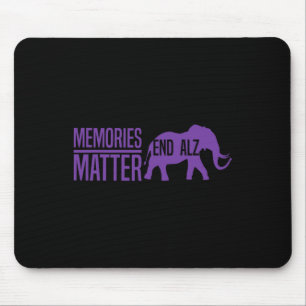 Memories Problem Purple Elephant And Text Heimerhe Mouse Mat