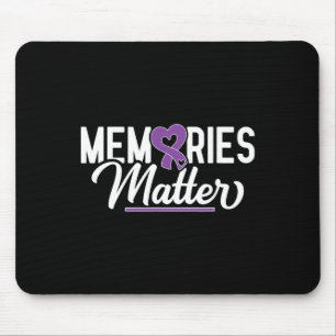 Memories Problem Purple Ribbon Dementia Warrior Mouse Mat