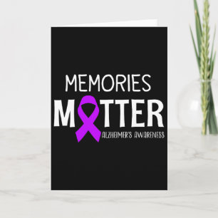 Memories Problem Purple Ribbon Heimerheimer's Awar Card