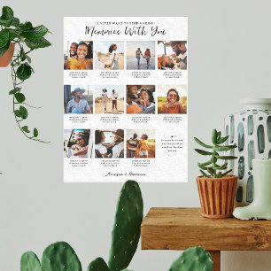 Memories With You 11 Photo Collage Keepsake Canvas Print