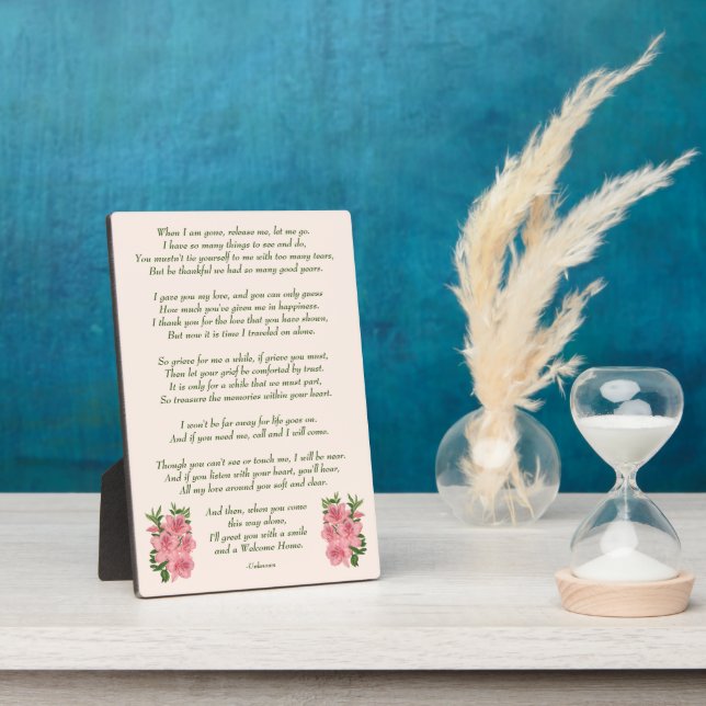 Memories within Your Heart Remembrance Plaque (Side)