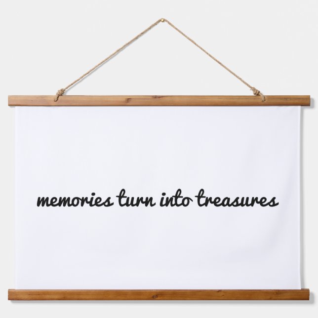 Memories Wood Topped Wall Tapestry (Front)