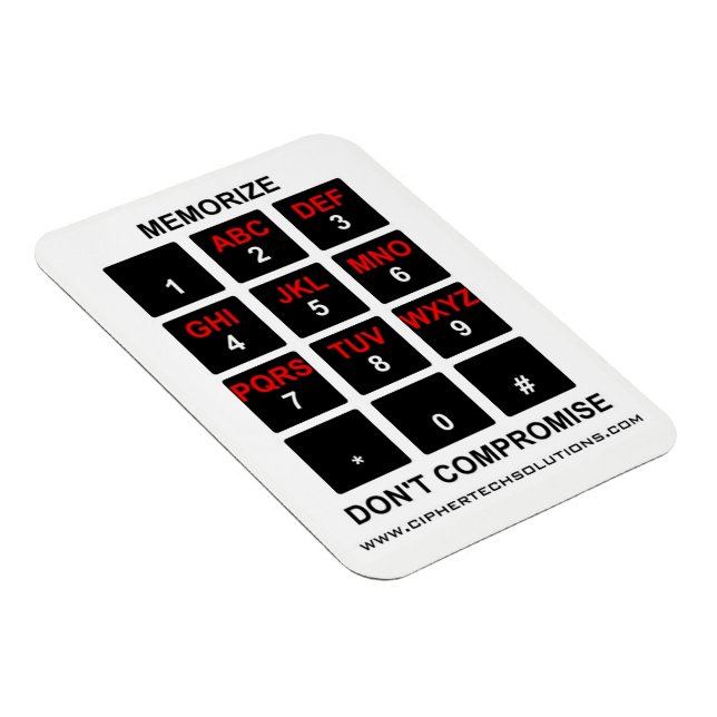 Memorise Don't Compromise Magnet (Right Side)