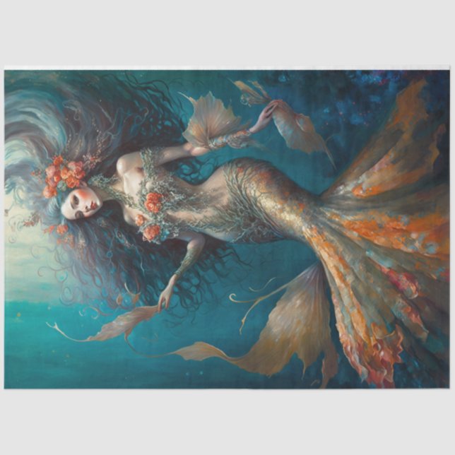 Memorising Mermaid Tissue Paper (Front)