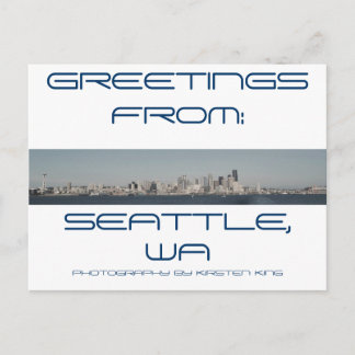 memory 2 371, GREETINGS, FROM:, SEATTLE, WA, PH... Postcard