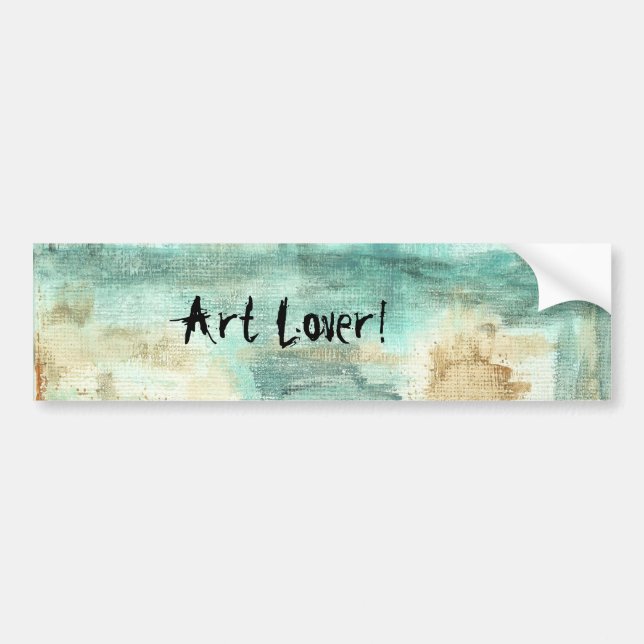 Memory Art Lover Abstract Landscape Trees Bumper Sticker (Front)