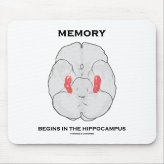 Memory Begins In The Hippocampus (Psychology) Mouse Mat