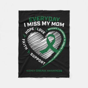 Memory Gifts Miss My Mum Kidney Disease Awareness Fleece Blanket
