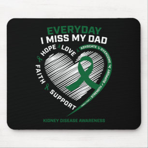 Memory I Miss My Dad Kidney Disease Awareness Gift Mouse Mat