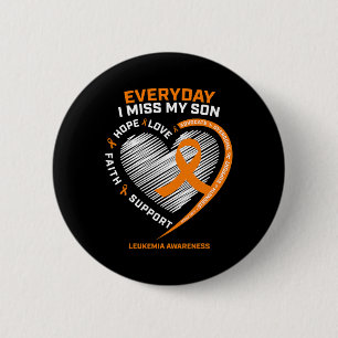 Memory In Remembrance Of My Son Leukaemia Awarenes 6 Cm Round Badge