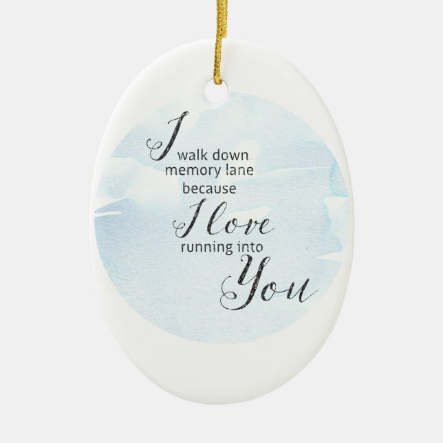 Memory Lane Ceramic Tree Decoration (Front)