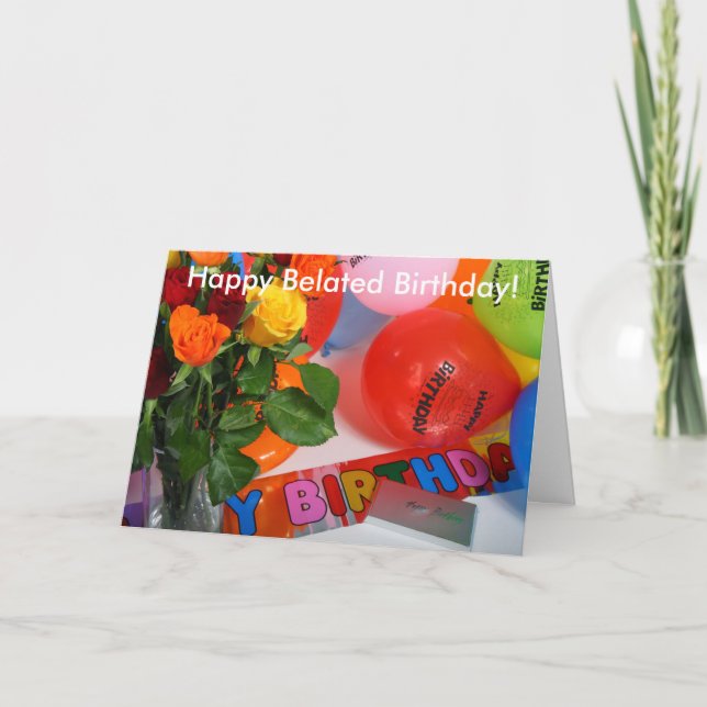 Memory Lapse Belated Birthday Card (Front)