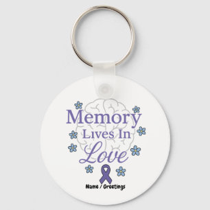 Memory Lives In Love Alzheimer’s Awareness Key Ring