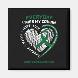 Memory Miss My Cousin Kidney Disease Awareness Gif Magnet