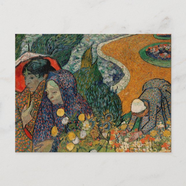 Memory of Garden at Etten, Van Gogh Fine Art Postcard (Front)