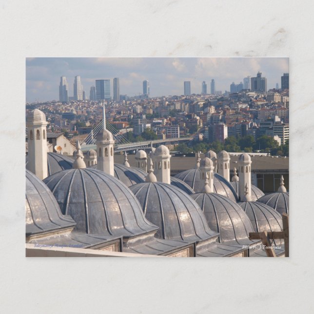 Memory of Istanbul, Soleymaniye Mosque Postcard (Front)