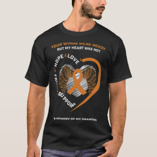 Memory Of My Grandma Leukaemia Awareness T-Shirt