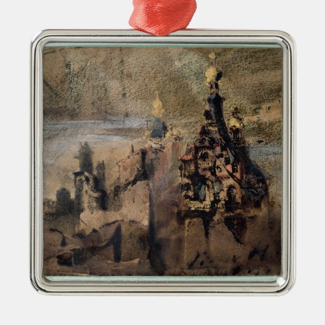 Memory of Spain, 1850 Metal Tree Decoration (Front)