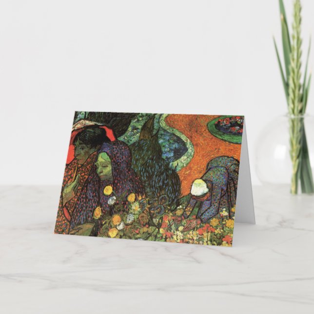 Memory of the Garden at Etten by Vincent van Gogh  Card (Front)